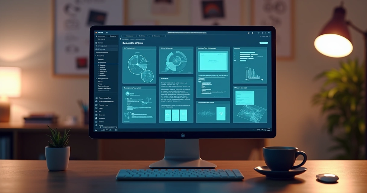 Protótipo interativo de aplicativo exibido em tela de computador 