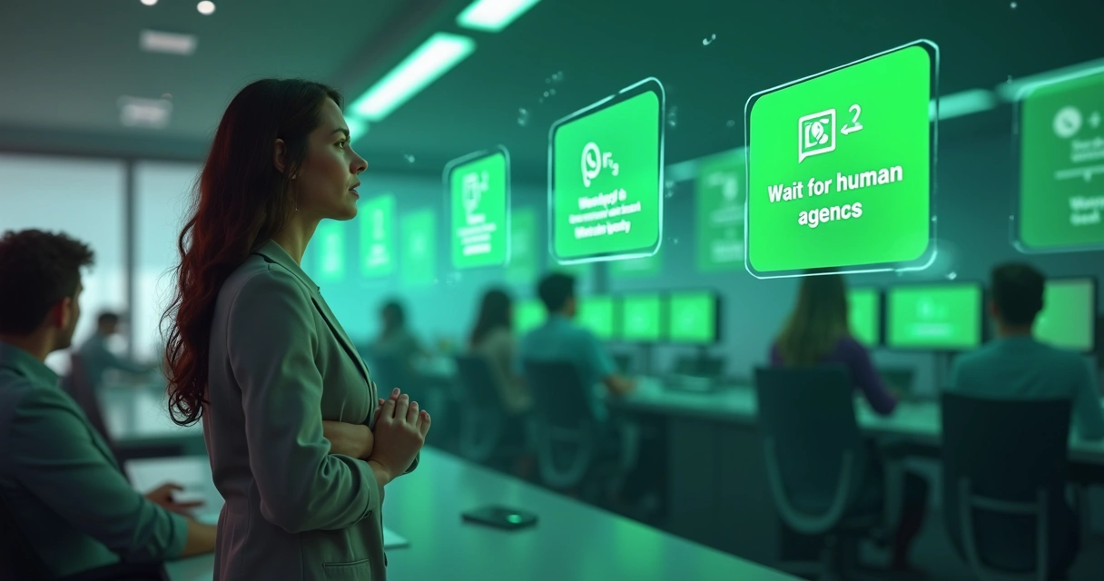 Cliente aguardando atendimento humano pelo WhatsApp 