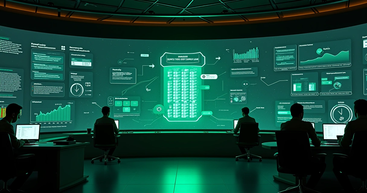 Sala de controle digital organizando fila de atendimento no WhatsApp 