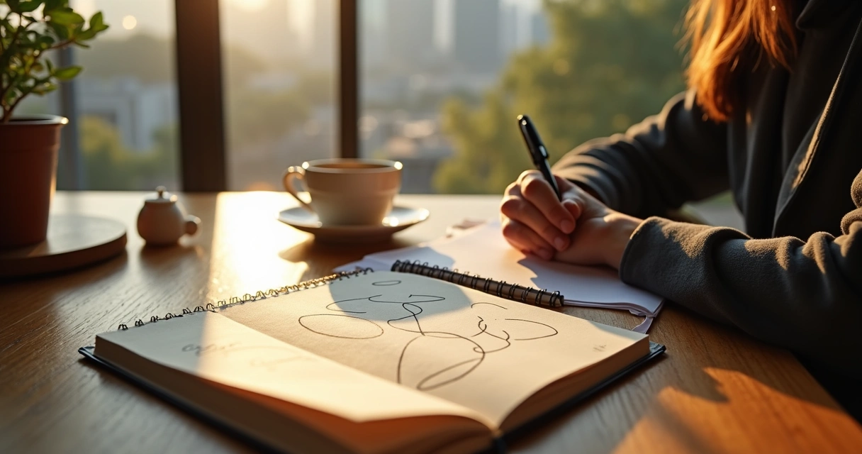 Pessoa refletindo sobre conexões entre vida cotidiana e sistemas maiores 