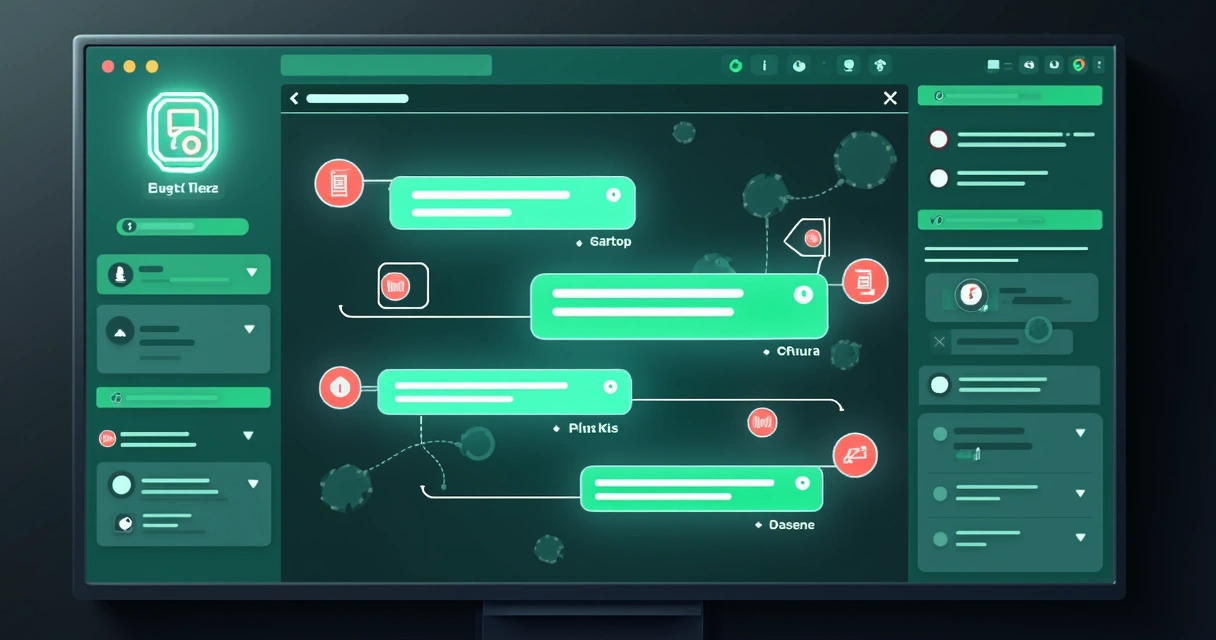 Painel digital mostrando bot filtrando arquivos e links em tela de grupo 