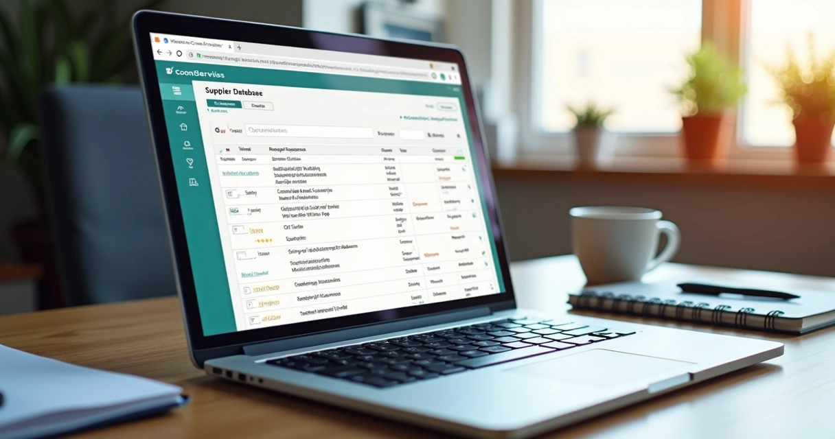 Filtros avançados de pesquisa em banco de dados de fornecedores 
