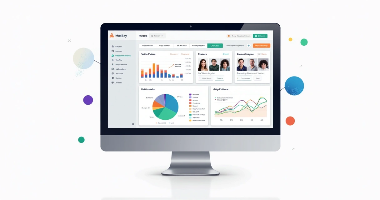 Painel de filtros e estatísticas de vendas no FiltriApps 