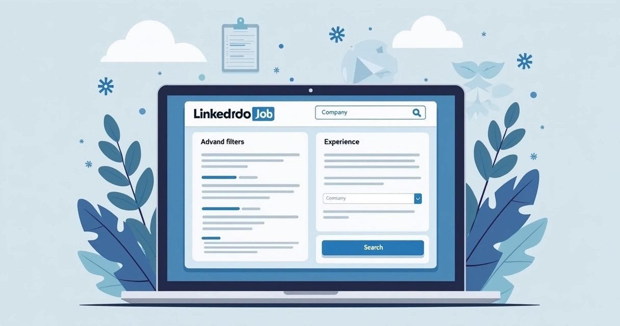 Filtros de pesquisa de vagas do LinkedIn em uso 