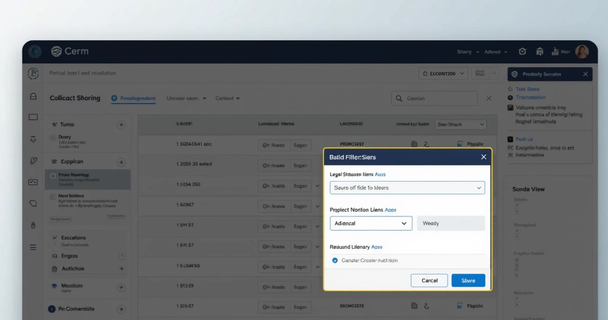 Filtros avançados em plataforma de leilão de imóveis online, destaque no filtro de ônus 