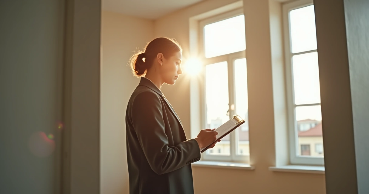 Vistoria detalhada em imóvel alugado, focando áreas internas. 