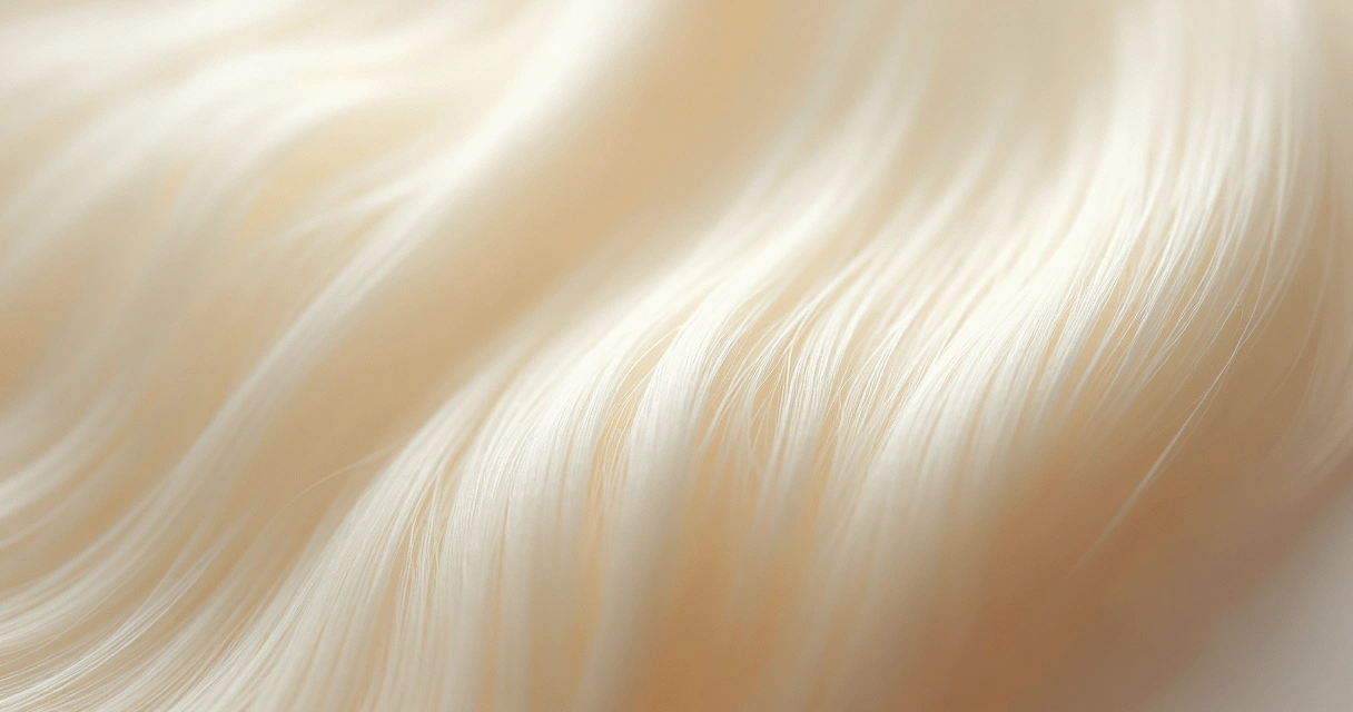 Zoom em fio de cabelo descolorido mostrando textura saudável 