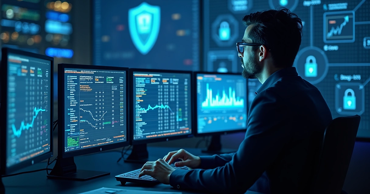 Fiscalização de apostas eletrônicas com auditor analisando sistema digital 