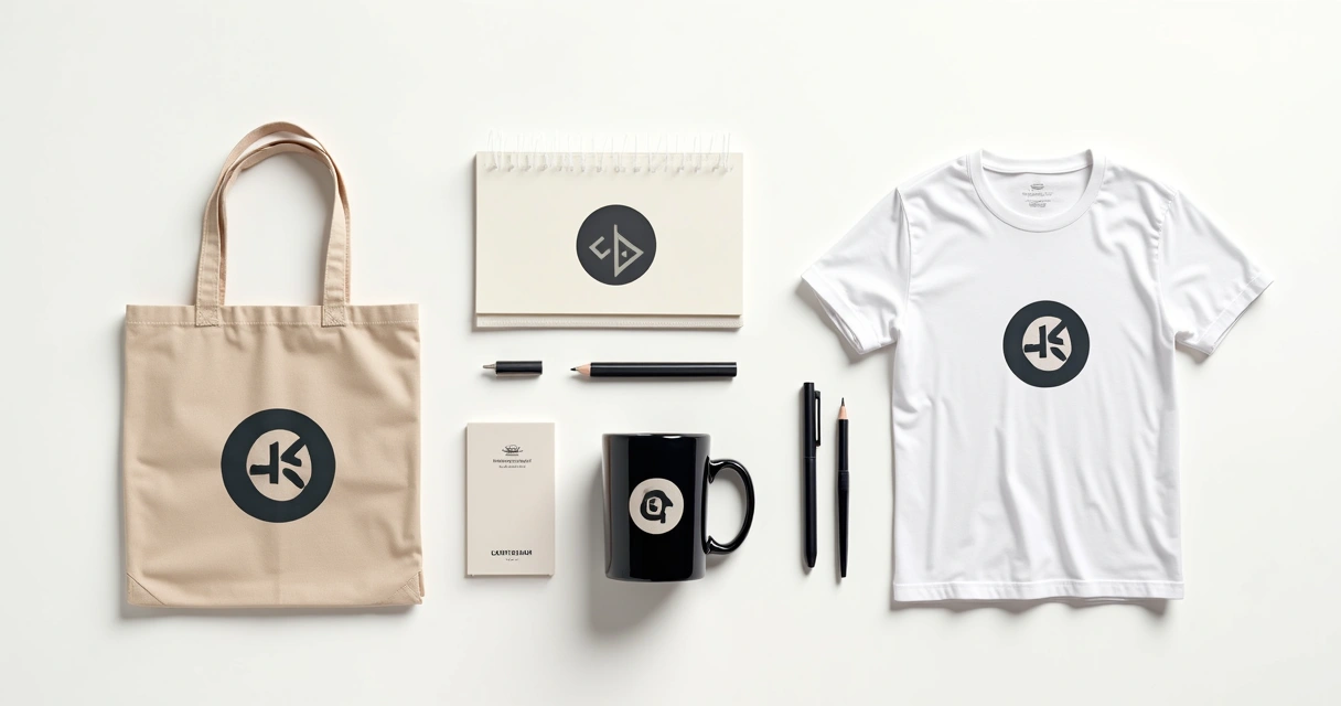 Kit de empresa com camiseta, ecobag e caneca personalizado com logo