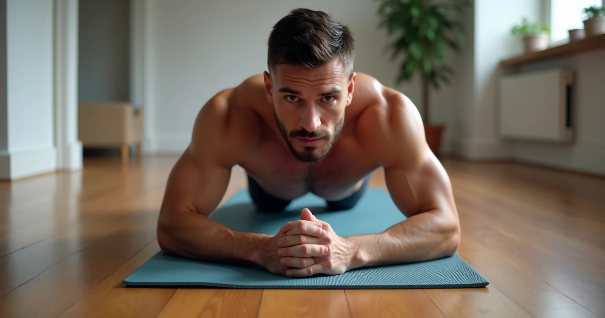 Pessoa fazendo flexão com pegada fechada no chão.