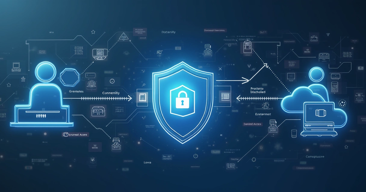 Fluxo de acesso zero trust do usuário ao recurso 
