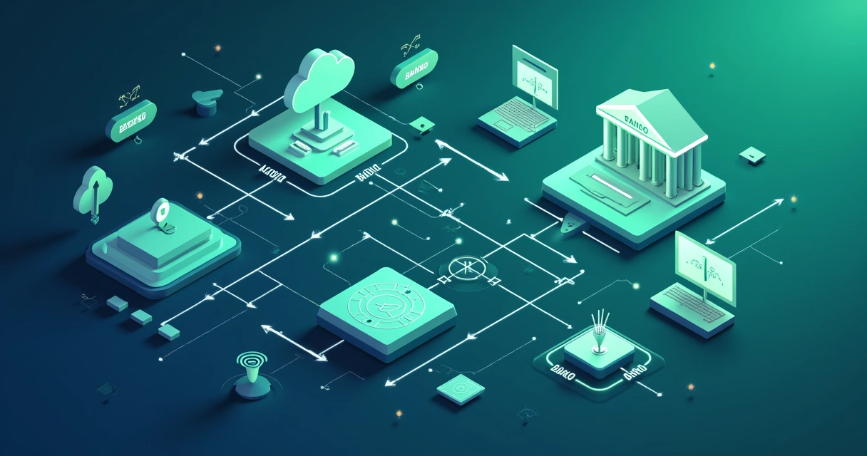 Fluxo de integração API entre sistema de gestão e banco 