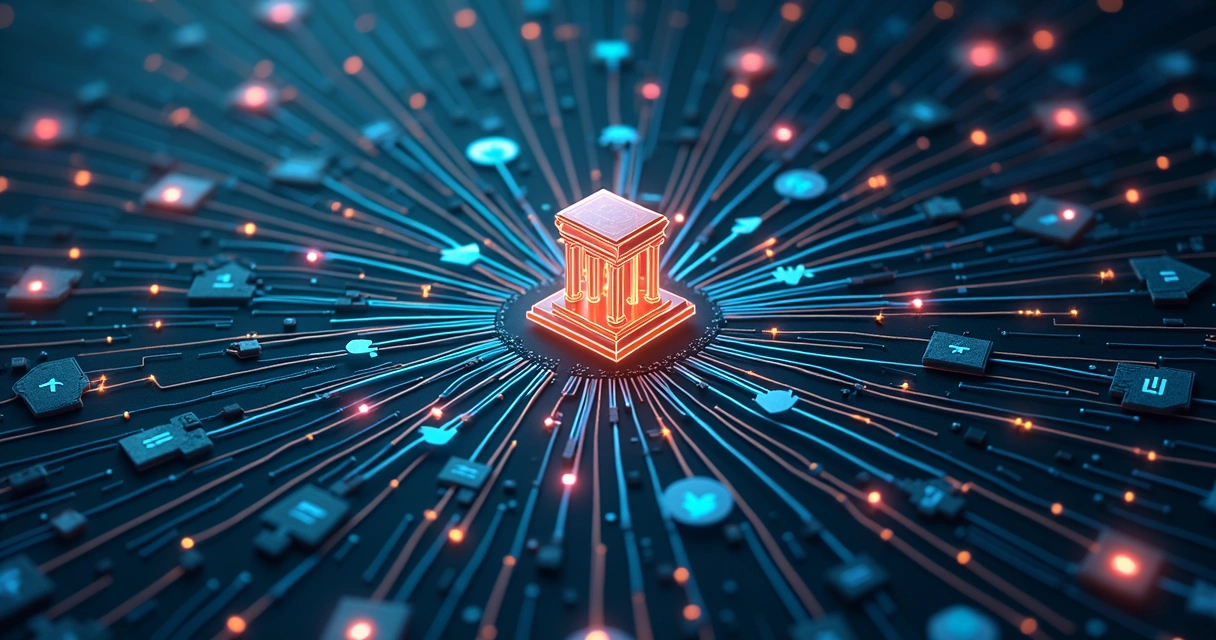 Fluxo visual de integração de APIs bancárias abertas e fechadas 