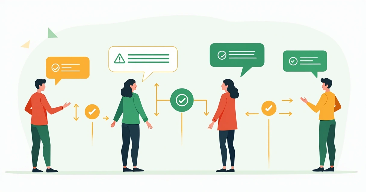Fluxograma simples de aprovação ilustrado em ambiente WhatsApp 