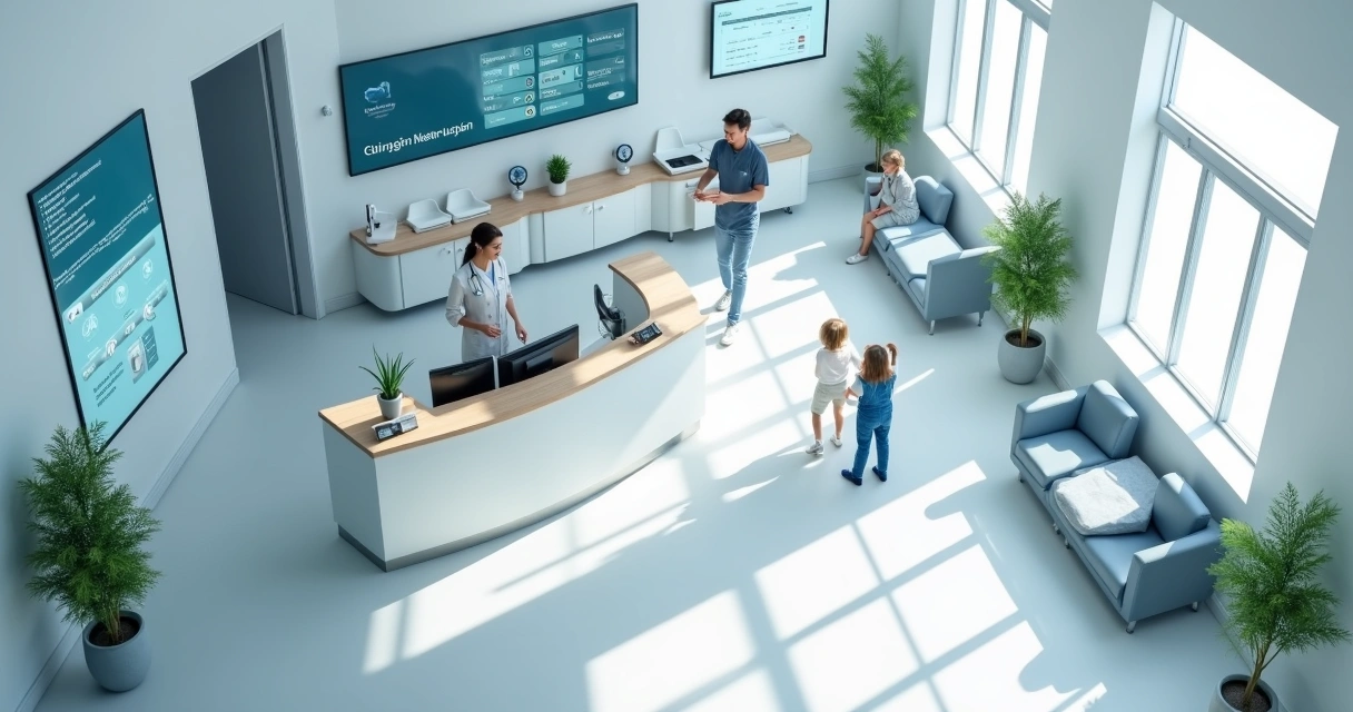 Fluxo organizado na recepção de clínica odontológica 