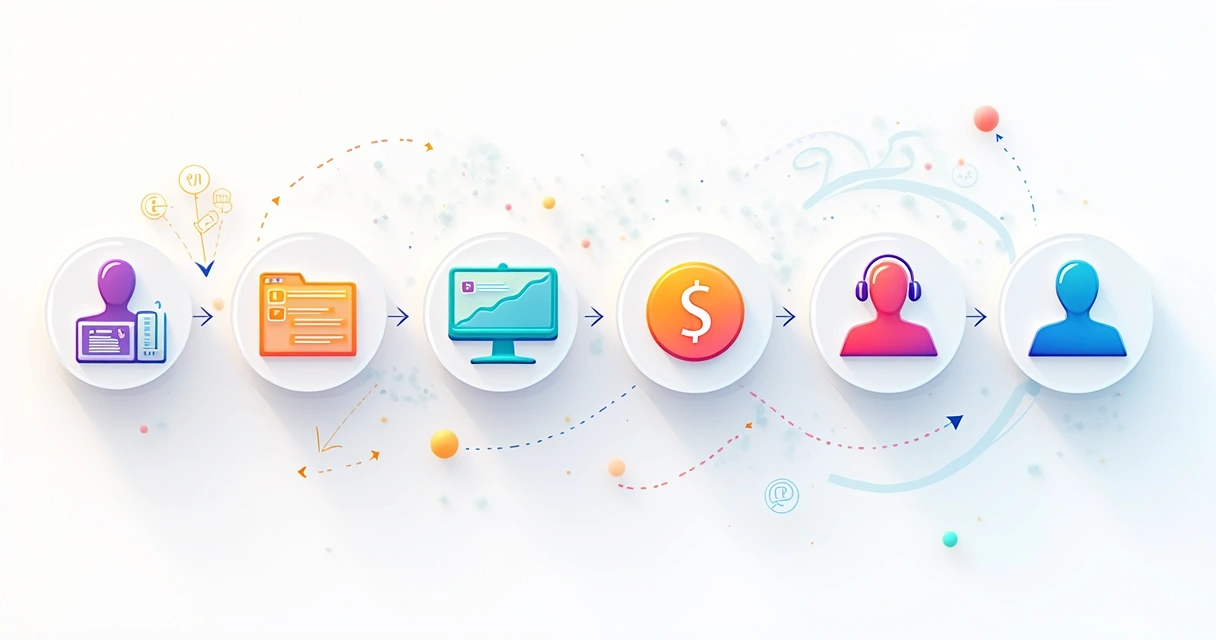 Fluxo visual de atendimento automatizado por IA em imobiliária