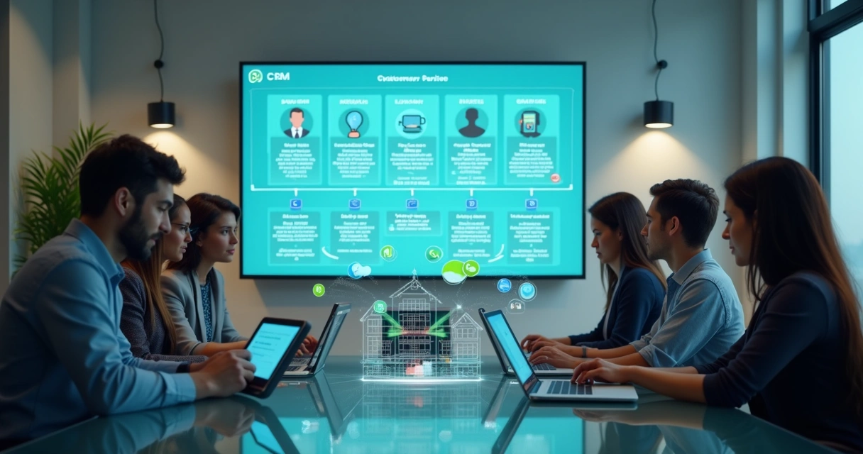 Fluxo de atendimento para imobiliárias com equipe e tecnologia integrada 