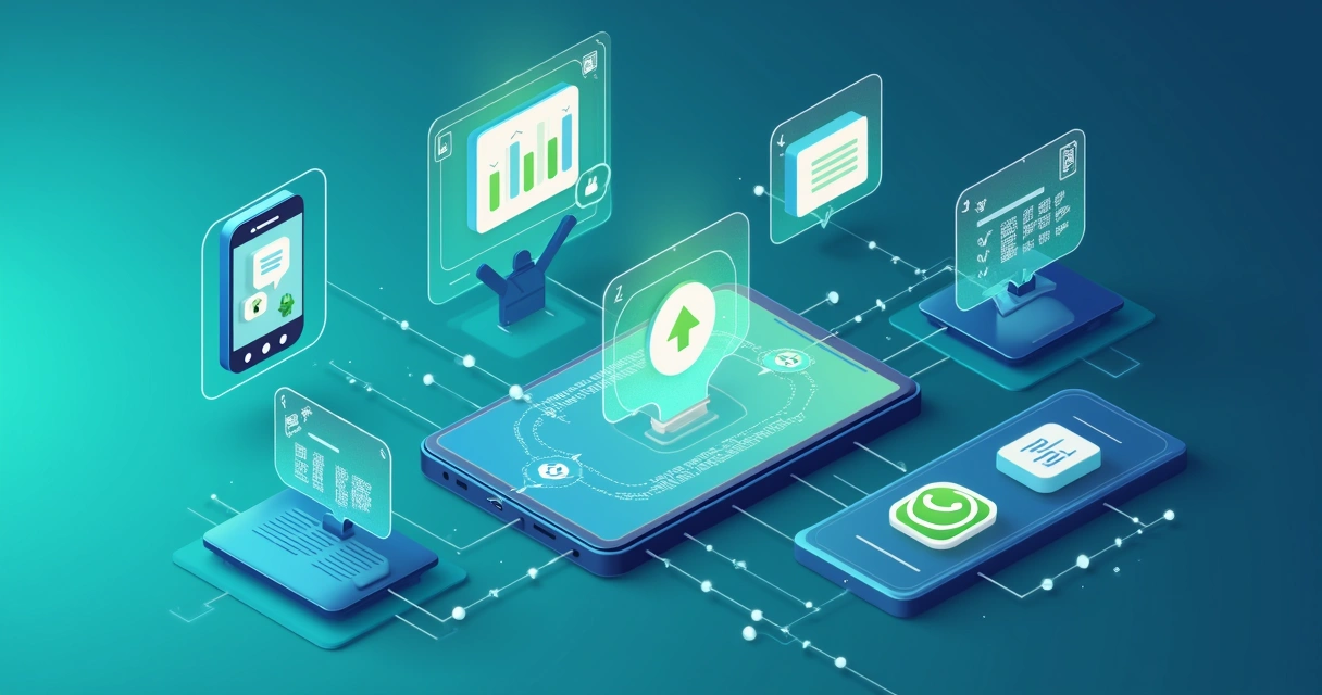 Diagrama visual de fluxo de atendimentos em canais integrados 
