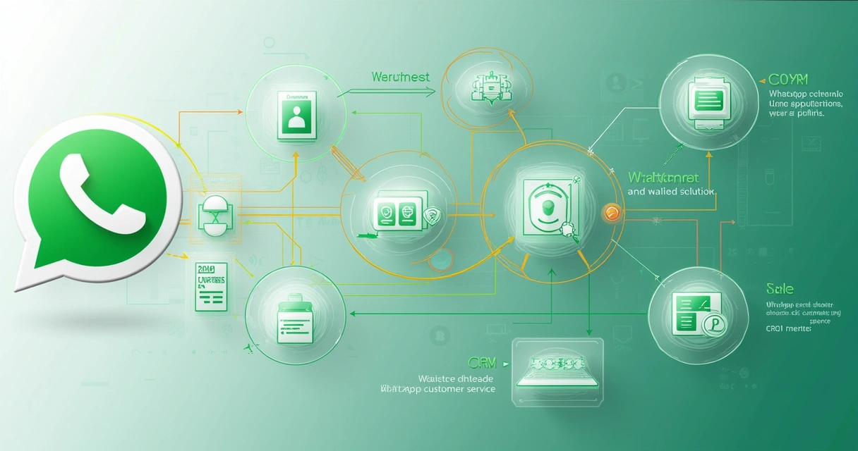 Diagrama de fluxo automatizado de atendimento WhatsApp com pontos de integração 