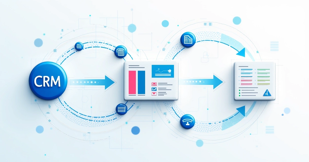 Fluxo de dados automatizado entre sistemas empresariais 