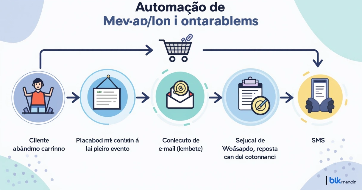 Diagrama de automação de mensagens no e-commerce 