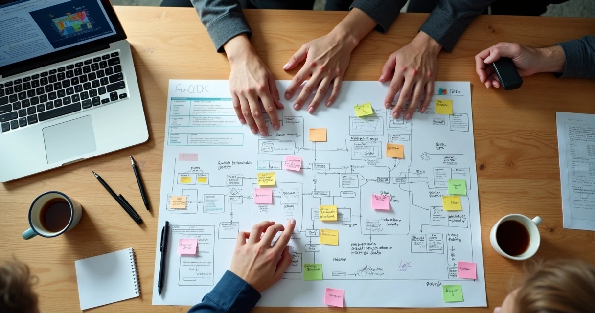 Diagrama de fluxo de automação contábil em papel e computador 