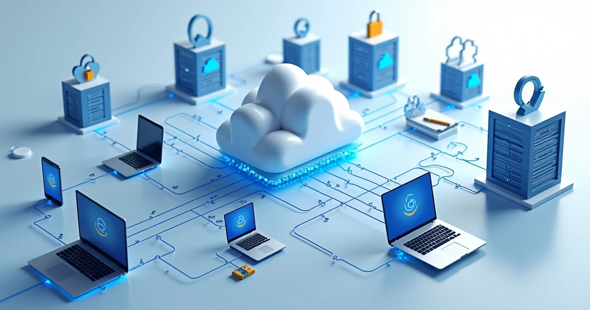 Fluxo de automação de dados entre diferentes nuvens e dispositivos 