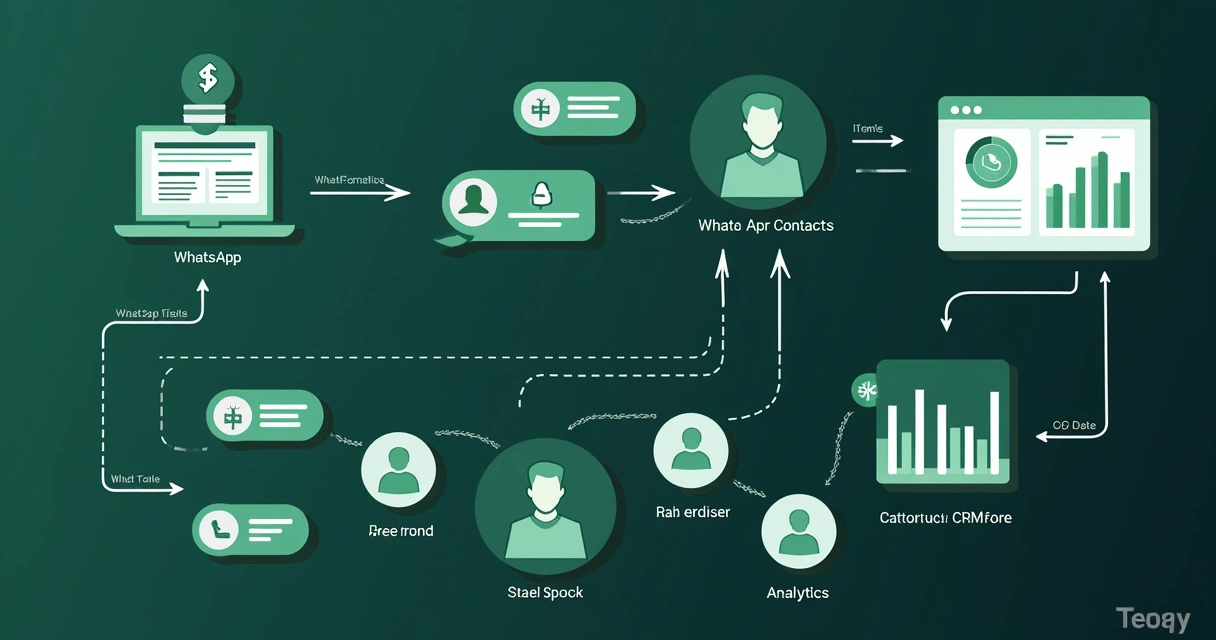 Fluxo de automação pelo WhatsApp com integração a CRM 