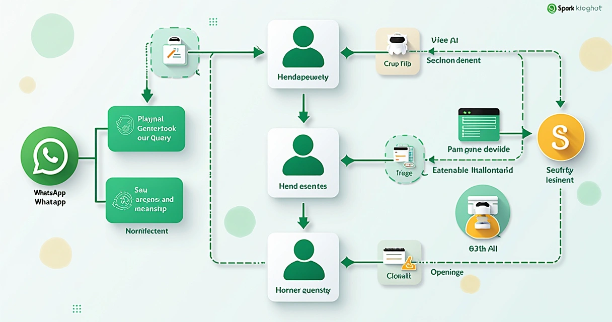 Fluxo de automação de atendimento no WhatsApp 