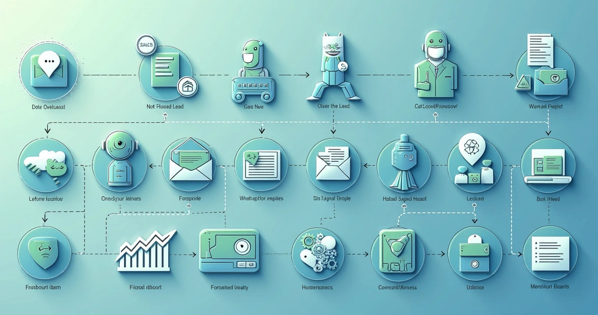 Fluxo de automação com chatbot e vendas B2B no WhatsApp 