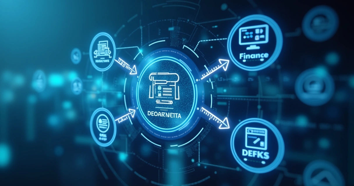 Exemplo de automação de processos em ERP integrando departamentos em uma pequena empresa 