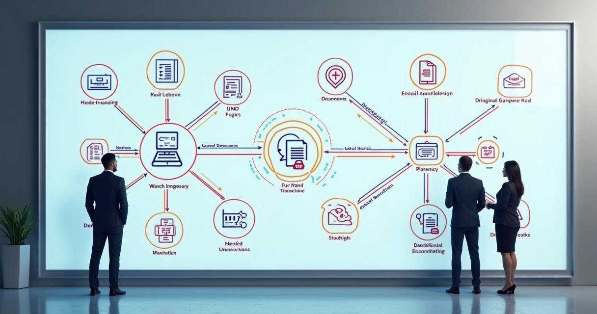 Diagrama de automação de tarefas administrativas com IA 