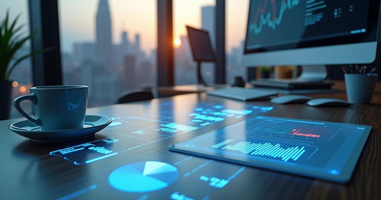 Ilustração de um fluxo automatizado de dados entre diferentes planilhas 