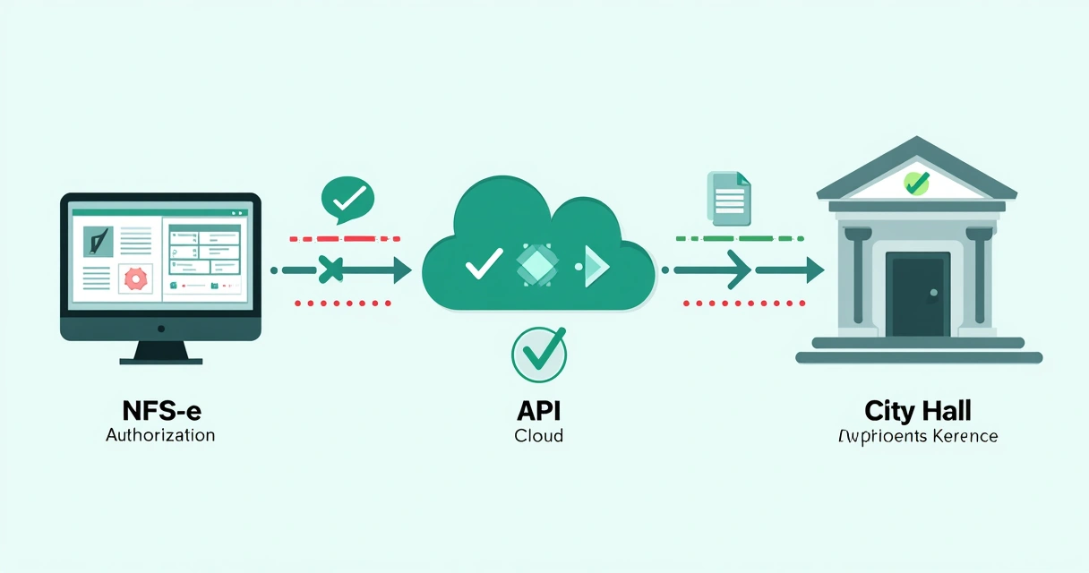 Fluxo de autorização NFS-e digital 