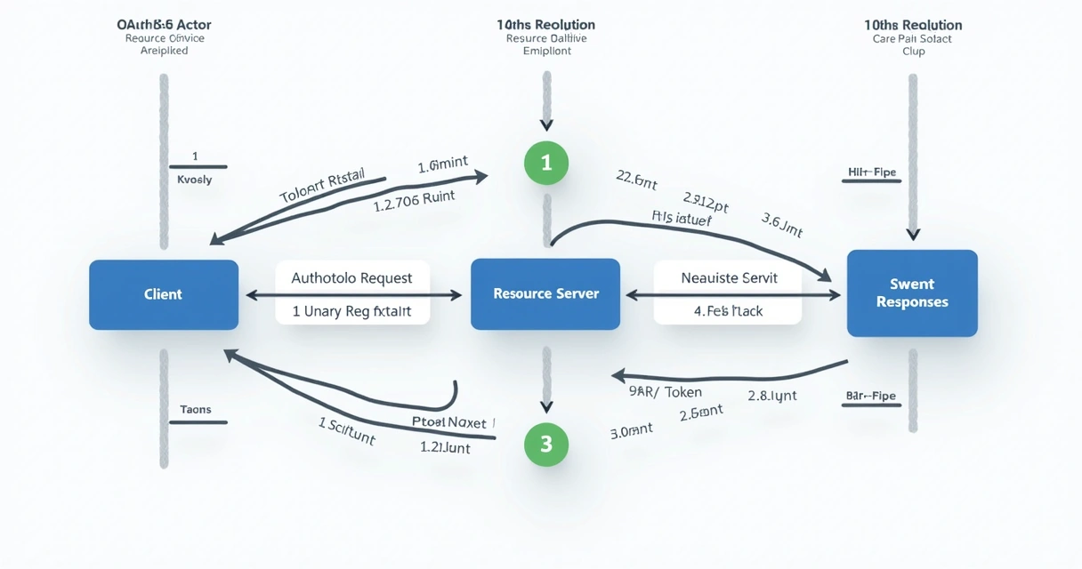 Diagrama do fluxo OAuth 2.0 com tokens de acesso e autorização 