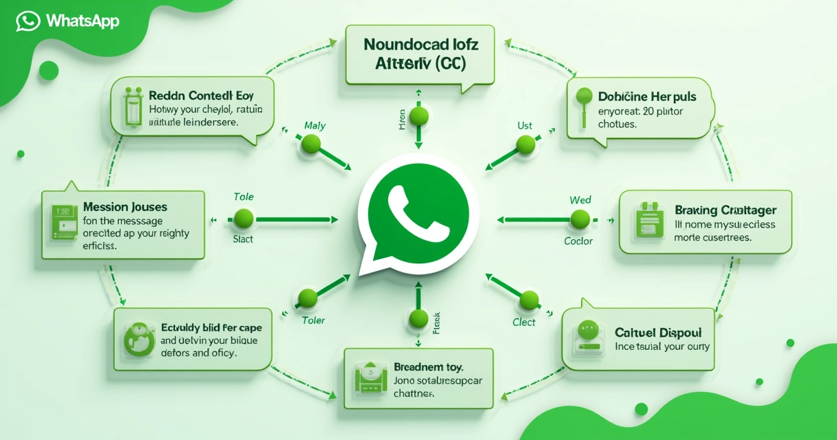 Ilustração de um fluxo de automação com bot no WhatsApp 