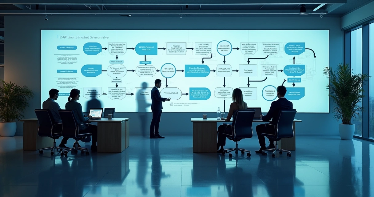 Fluxo de BPM digital em ambiente corporativo 