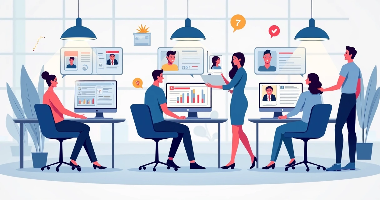 Fluxo visual de campanha com influenciadores digitais 