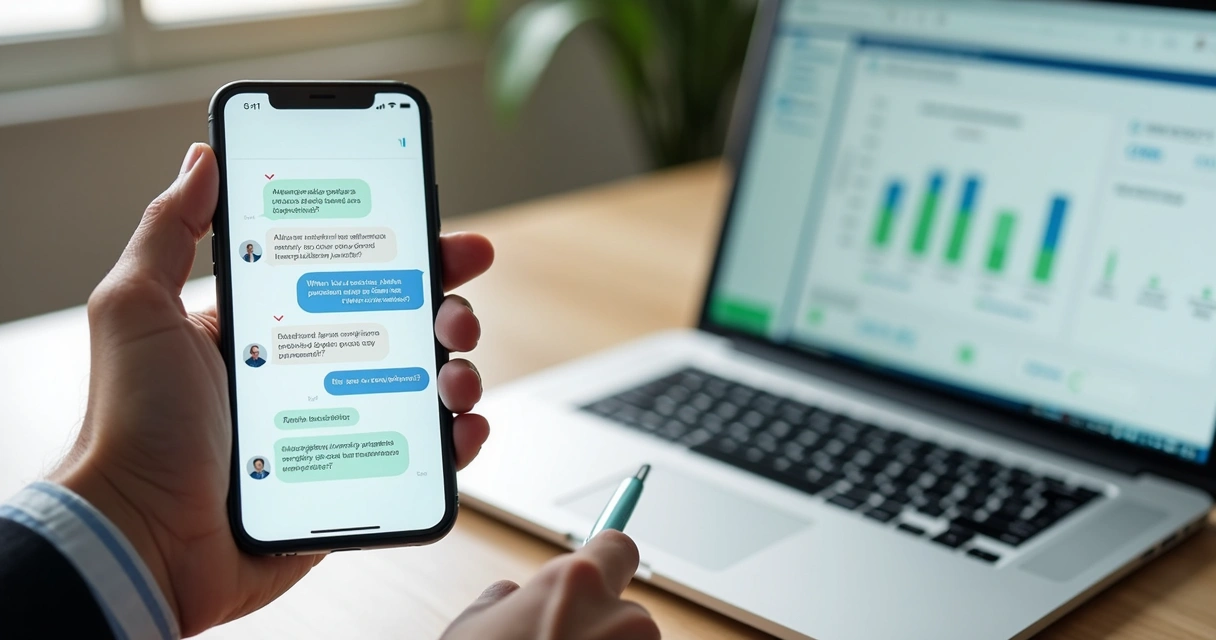Fluxo de perguntas em chat para qualificação de leads 