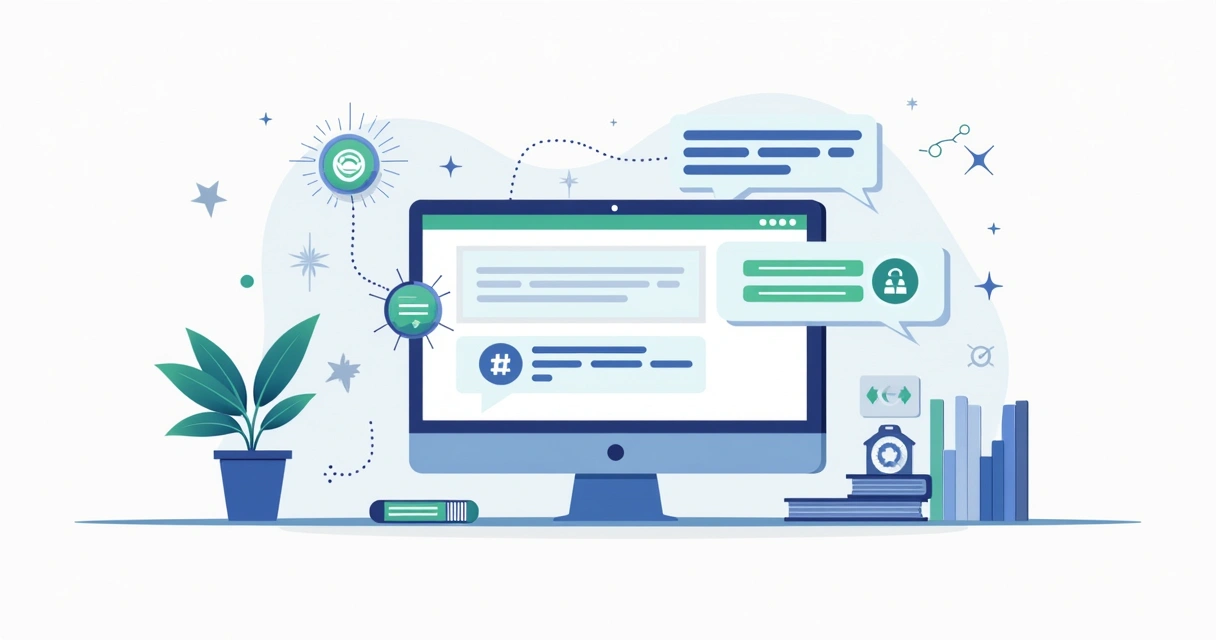 Fluxo visual de chatbot qualificando leads em landing page B2B