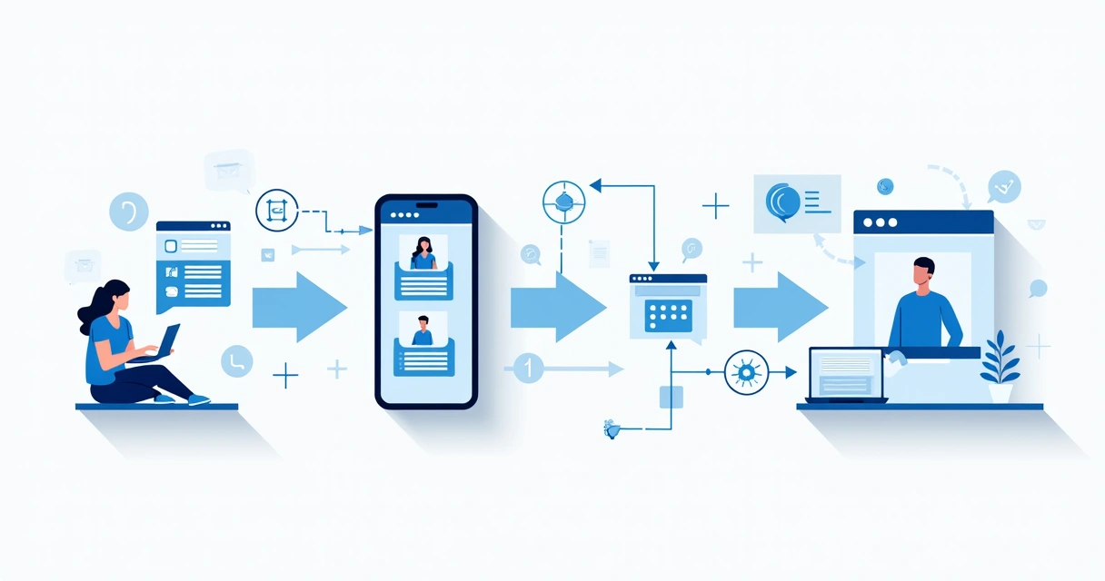 Fluxo visual do chatbot automatizando mensagens para clientes 