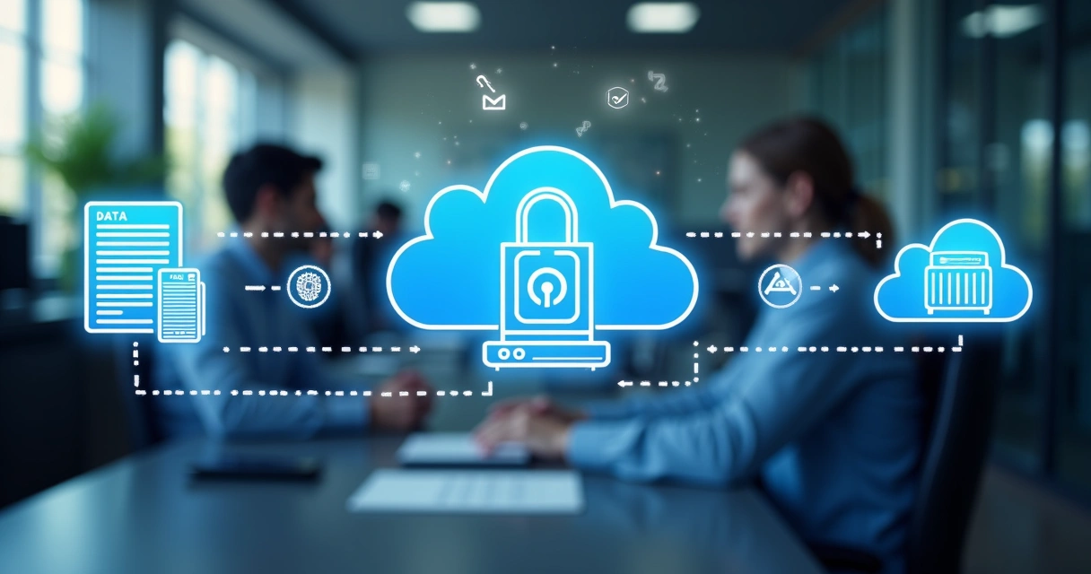 Ilustração do ciclo de vida dos dados em empresa 