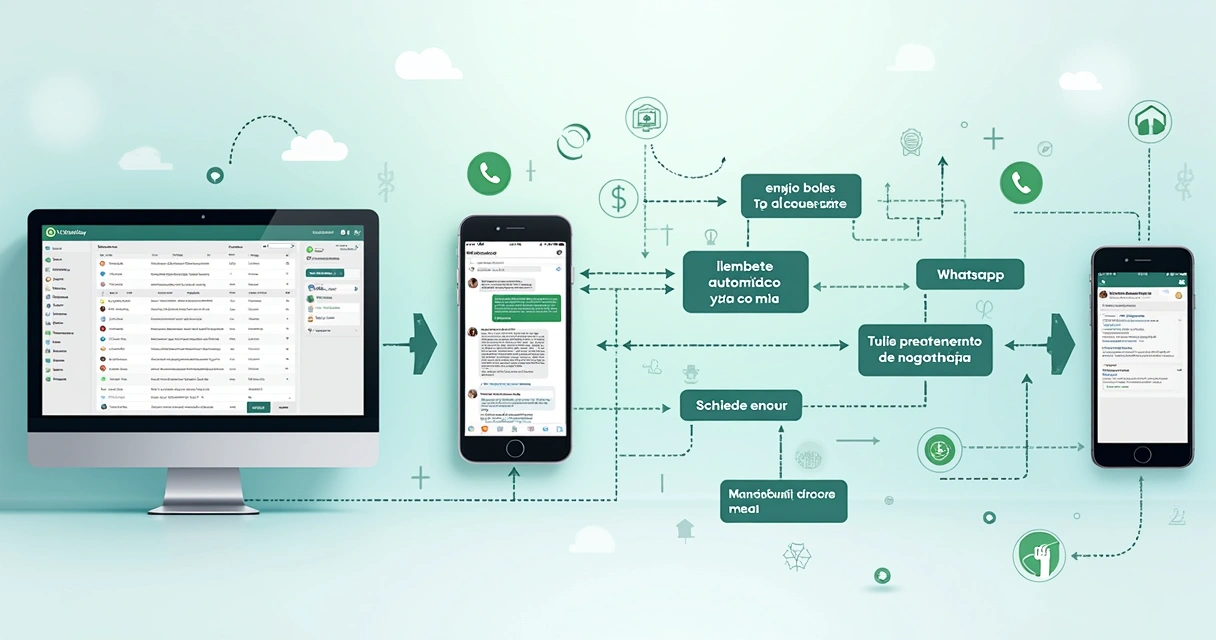 Representação visual de um diagrama de fluxo de cobrança automática de condomínio 