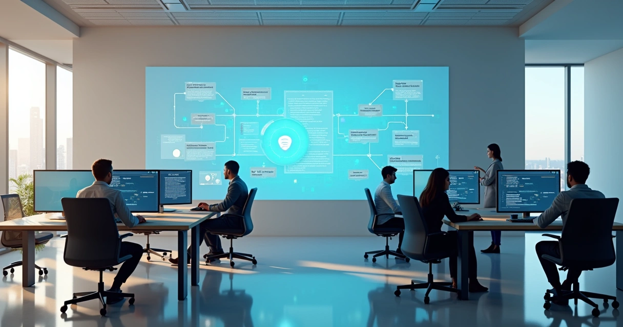 Diagrama de fluxo mostrando etapas automatizadas na gestão de contratos 