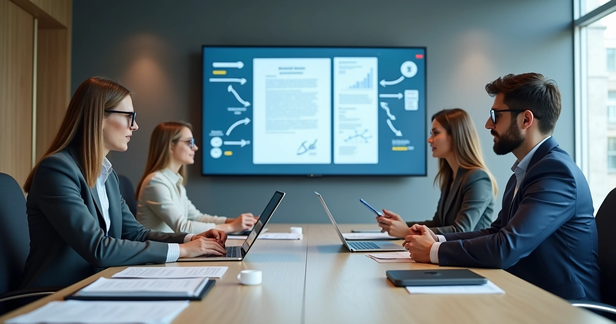 Fluxo automatizado de aprovação e assinatura digital de contratos 