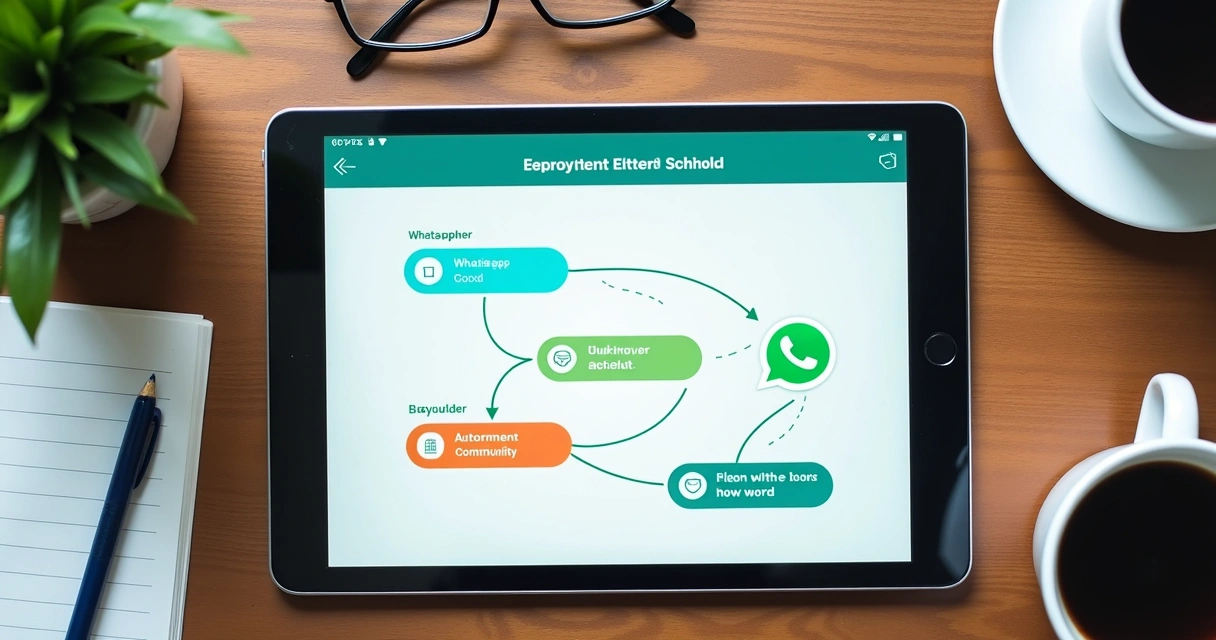 Fluxograma de mensagens automáticas no WhatsApp para agendamento em empresa