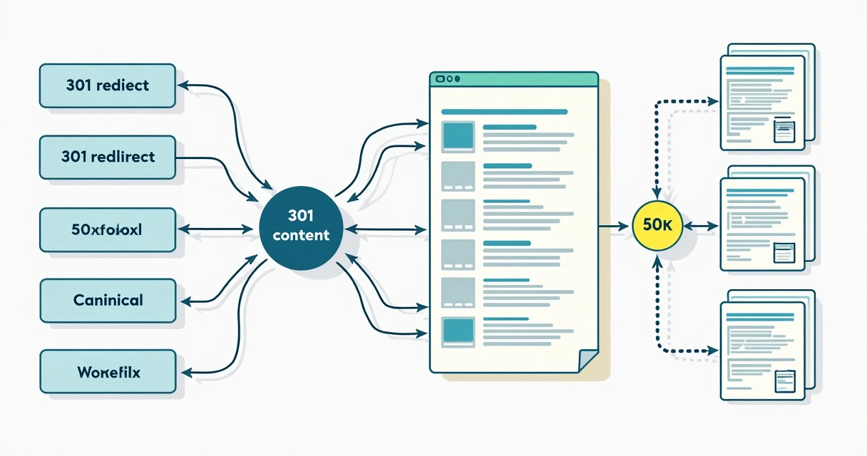 Fluxograma de correção de canibalização de conteúdo 