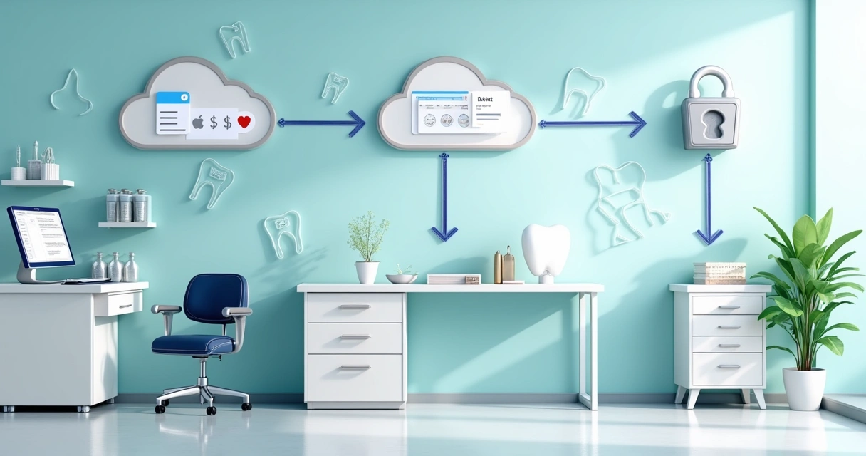 Fluxo de dados em clínica odontológica: coleta, armazenamento e proteção