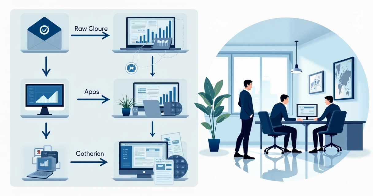 Fluxo de coleta e análise de dados marketing 