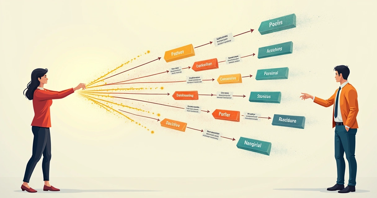 Fluxo de uma decisão impulsiva sendo tomada, mostrando consequências diferentes em linhas separadas 